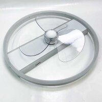 Sky Angle LED ceiling fan with lighting TY-1945-50, quiet dimmable ceiling light with fan lamp ceiling, quiet ceiling fan with light and timer remote control 50cm/46W