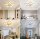 Sky angle LED ceiling light with remote control, dimmable bedroom lamp, creative flower shape design living room ceiling light (5 heads/Ø63cm/24.8in)