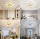 Sky Angle LED ceiling light with remote control Dimmable bedroom lamp, creative flower shape design living room ceiling light (5 heads/Ø63cm/24.8in)