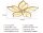 Sky angle LED ceiling light with remote control, dimmable bedroom lamp, creative flower shape design living room ceiling light (5 heads/Ø63cm/24.8in)