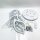 Sky angle LED ceiling light with remote control, dimmable bedroom lamp, creative flower shape design living room ceiling light (5 heads/Ø63cm/24.8in)