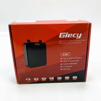 Giecy language amplifier wearable BluTooth loudspeaker (30W) with 7.4V/2800mAh lithium battery and microphone headset, rechargeable mini voice amplifier for trainer teacher travel guide (black)