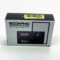 SOONPHO P10 RGB Licht Fotografie, LED Video Licht Aluminium CRI97+ LED Video Light 2500K-8500K 360 °Vollfarbe LED Videoleuchte Mini für Videokonferenz YouTube Fotografie Vlogs DSLR Kamera