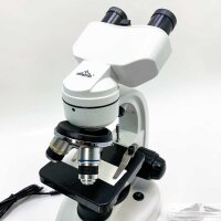 Mikroskop Binokular für Erwachsene Kinder, 40X-1000X Binokular Mikroskop mit Dual-LED-Beleuchtung, Aufbewahrungstasche Objektträger Telefonadapter für Bildungsstudenten