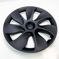 ShowEv Tesla Model Y Radkappen 19 Zoll Radkappe ABS Mattschwarz Räder Felgenabdeckungen für Tesla Model Y Zubehör (4er Set)