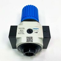 NANPU 1/2 "BSP compressed air pressure regulator - zinclegation, manometer (0-16 bar), for air compressors and compressed air tools