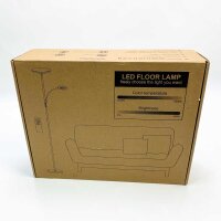 Yikuneng Fle-042-F2-C58-K1-EE-FFF floor lamp LED dimmar with reading lamp, super light stand light 4 color temperature, ceiling flood with remote control and touch control, modern floor lamp for living room bedroom office