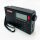 Sihuadon R-108 Small portable radios rechargeable battery radio FM at SW Airband Radio World Recipient Digital radio with ATS station storage Sleep function (black)