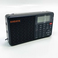 XHDData D109 Portable Radio Battery Purpation Retro Radio Digital UKS STEEO/MW/LW Small Radio World Recipient Radio With Bluetooth SD Cards Slot Double Alarm clock with time display kitchen radio