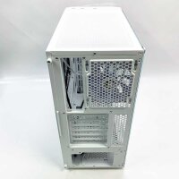 Empire Gaming-Diamond ARGB Medium Tower Atx Gamer PC housing-front made of plexiglass diamond and side wall made of hardened glass-4 addressable 120 mm RGB-LED fans-white