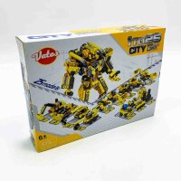 Vatos robot building blocks toys from 6 7 8 9 10 years, 573 parts construction toy 25-in-1 stem building educational toy kit educational gift for boys and girls (yellow)