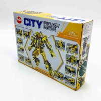 Vatos robot building blocks toys from 6 7 8 9 10 years, 573 parts construction toy 25-in-1 stem building educational toy kit educational gift for boys and girls (yellow)