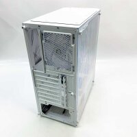 EMPIRE GAMING OE-CA-22WT (ohne Schrauben) – Ruby Gamer PC-Gehäuse – ARGB Medium Tower ATX, Micro ATX und ITX – Mesh-Front – 4 x 120 mm adressierbare RGB-LEDs, 3-polige 5-Volt-Lüfter – MB Sync – Weiß