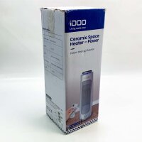 iDOO Elektroheizung 2000 W, verbrauchsarme Heizung, sicher, geräuschlos, Oszillation, Fernbedienung, LED-Bildschirm, Timer 1–12 Stunden, Keramikheizung für Zuhause/Büro/Zimmer