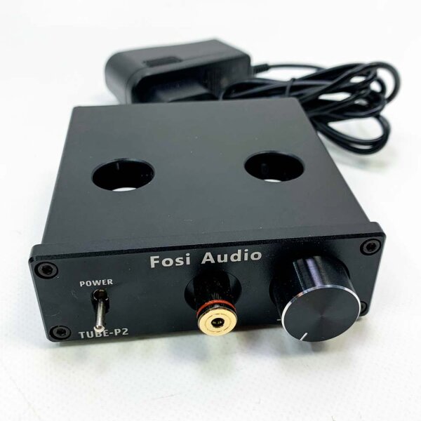 Fosi Audio P2 (Birne fehlt) Röhren Kopfhörerverstärker Vakuumschlauch Vorverstärker Mini Hi-Fi Stereo Audio mit niedrigem Erdgeräuschausgang Schutz für Kopfhörer