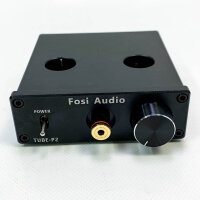 Fosi Audio P2 (Birne fehlt) Röhren Kopfhörerverstärker Vakuumschlauch Vorverstärker Mini Hi-Fi Stereo Audio mit niedrigem Erdgeräuschausgang Schutz für Kopfhörer