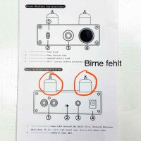 Fosi Audio P2 (Birne fehlt) Röhren Kopfhörerverstärker Vakuumschlauch Vorverstärker Mini Hi-Fi Stereo Audio mit niedrigem Erdgeräuschausgang Schutz für Kopfhörer