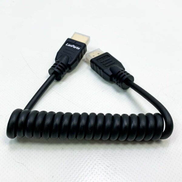 Supfoto High Speed ​​Full HDMI 2.0 Coiled Cable 30cm to 54.9cm for 4K 60P for BMPCC 4K 6K Atomos Ninja Niji