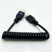 Supfoto High Speed Full HDMI 2.0 Spiralkabel 30 cm bis...