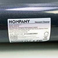 Hompany Smartvac 11 (without OVP), 40000PA vacuum cleaner wireless, battery vacuum cleaner up to 60 minutes of running time, 500W vacuum cleaner with touchscreen and anti-tangle brush, 1.5l stem vacuum cleaner for hard floors/carpet/animal hair/car/car