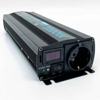 CAPTOK Spannungswandler 1000W/2000W Reiner Sinus KFZ Wechselrichter DC 12V auf AC 230V EU-Steckdose LCD Digital Anzeig Konverter