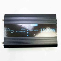 Captok voltage converter 1500W/3000W pure sinus inverter DC 12V on AC 230V EU socket Double LCD digital display converter