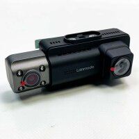 LANMODO D1 Dashcam Auto 4K mit 5G WiFi GPS App, 3 Kameras Dash Cam vorne 4K hinten innen dual 1080P oder vorne 4K innen 2,5K, IR-Nachtsicht, 24st Parküberwachung, G-Sensor, Superkondensator, max. 512G