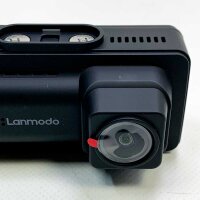 LANMODO D1 Dashcam Auto 4K mit 5G WiFi GPS App, 3 Kameras Dash Cam vorne 4K hinten innen dual 1080P oder vorne 4K innen 2,5K, IR-Nachtsicht, 24st Parküberwachung, G-Sensor, Superkondensator, max. 512G