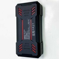 Dinkal DN400 (without OVP) 3000A Auto-start aid, black, 23800 mAh 12 V battery start aid with LED light (for all petrol or 8.0-liter diesel vehicles), QC3.0 quick charge