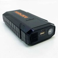 ASPERX Starthilfe Powerbank 1500A 12V (Bis Zu 7,0L Benzin Oder 5,5L Diesel) Auto Starthilfe mit LED Taschenlampe Auto Batterie Booster Starter Powerbank für 12V-Fahrzeuge SUV Motorrad ATV Rasenmäher