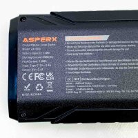 ASPERX Starthilfe Powerbank 1500A 12V (Bis Zu 7,0L Benzin Oder 5,5L Diesel) Auto Starthilfe mit LED Taschenlampe Auto Batterie Booster Starter Powerbank für 12V-Fahrzeuge SUV Motorrad ATV Rasenmäher