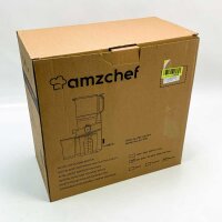 AMZCHEF SJ-036 Automatischer All-in-One Entsafter, 135MM Öffnung und 1,8L Entsafter für Gemüse und Obst, 250W Entsafter Slow Juicer mit Dreifachem Filter - Schwarz