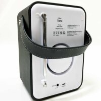 DAB/DAB Plus/FM Radio mit Bluetooth, Tragbares Digitalradio Akkubetrieb, Küchenradio Batteriebetrieben mit USB-Aufladung für eine Abspielzeit von 10 Stunden