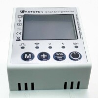 KETOTEK Smart 1 Phasig Stromzähler Hutschiene Digitale LCD Energiezähler KWh Zähler WLAN Fernbedienung DIN-Schiene Wechselstromzähler von Tuya/Smart Life App