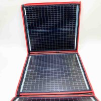 Dokio portable, foldable, monocrystalline plug-and-play solar panel set with 160 W (with minimal signs of wear))