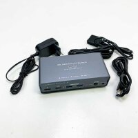 VEDINDUST KVM Switch 2 PC 2 Monitore 4K@60Hz KVM Switch...