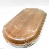 Charity Leaf-disposable palm leaf tray such as bamboo extra large serving tablets and plates | Weddings, sausage boards, BBQs and parties | (56 x 30 cm) (10 tablets)