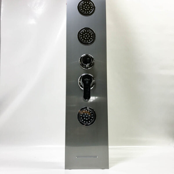 Auralum Hydromassage-Duschsäule, Edelstahl-Duschsäule mit LED und LCD, Duschpaneel für Badezimmer