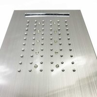 Auralum hydromassage shower column, stainless steel shower column with LED and LCD, shower panel for bathrooms