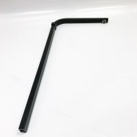 Black shower column of aural without a mixed battery, height adjustable of 69–113 cm, shower column made of stainless steel with shower head and hand shower 25 cm x 25 cm