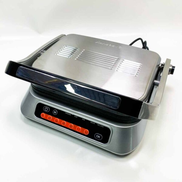 Hanseatic Kontaktgrill 83347967, 2100 W, 7 voreingestellte Grillprogrammen, Lichtindikator