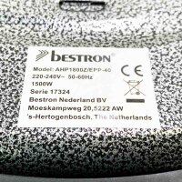 bestron Elektrische Multipfanne XXL-Multifunktionspfanne, 1500 W, mit Glasdeckel, Antihaftbeschichtet, Schwarz