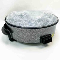 bestron electric multi-pan XXL multi-function pan, 1500 W, with glass lid, non-stick coating, black