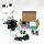 Microscope binocular for children adult junior microscope set 40x-1000x- LED lighting for penetration and lighting- including a rich accessory package and stable hard shell case