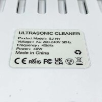 SWAREY SJ-H1 Ultraschallreiniger 800ml Ultraschallreinigungsgerät mit Körben und 4 Reinigungsmodi Professioneller Ultraschallgeräte für Zahnprothesen Schmuck Brillen Uhrenmünzen Werkzeug