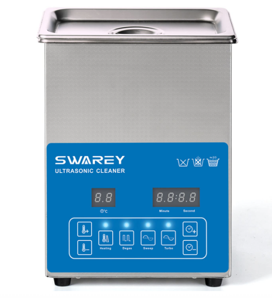 SWAREY SS3 2.5L ultrasonic cleaner ultrasonic device 40KHz 100W cleaning devices ultrasonic cleaner cleaning timer and heater for dentures, jewelry, watches, necklaces, glasses, industrial accessories