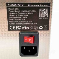 SWAREY SS3 2.5L Ultraschallreinigungsgerät Ultraschallgerät 40KHz 100W Reinigungsgeräte Ultraschallreiniger Reinigung Timer und Heizung für Zahnprothesen,Schmuck,Uhren,Halskette, Brille,Industriezubeh