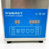 SWAREY SS3 2.5L Ultraschallreinigungsgerät Ultraschallgerät 40KHz 100W Reinigungsgeräte Ultraschallreiniger Reinigung Timer und Heizung für Zahnprothesen,Schmuck,Uhren,Halskette, Brille,Industriezubeh