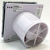 STERR Abluftventilator, grau, 100 mm, mit LED, leise, Abluftventilator, 100 mm - BFS100L-G - 15 W