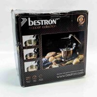 bestron Küchenmaschine AKM900CO 4-in-1, 1000 W, 5 l Schüssel, 7 Geschwindigkeiten, inkl. Schneebesen, Knethaken, Spritzschutz